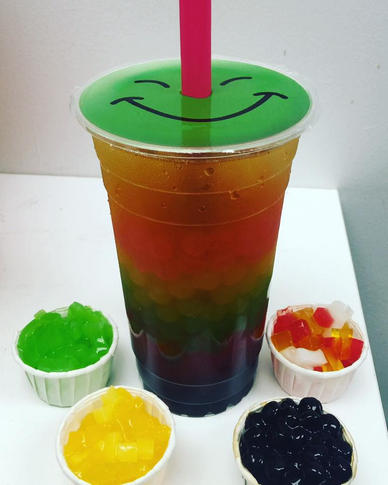 Rainbow Slush with Jellies.